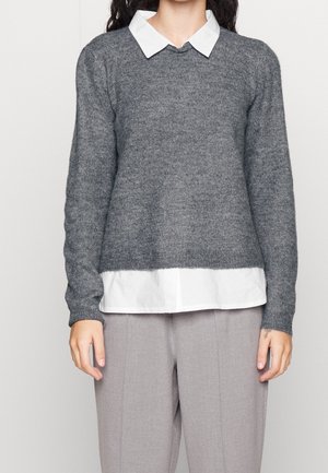 Jersey de punto - mottled dark grey