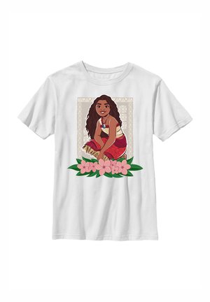 MOANA FLOWERS - T-Shirt print - white