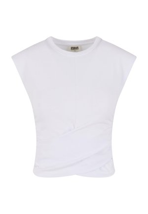 Urban Classics CROPPED WRAPPED - Tops - white