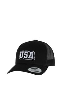 USA COLLEGE WORDING PATCH RETRO - Sapka - black