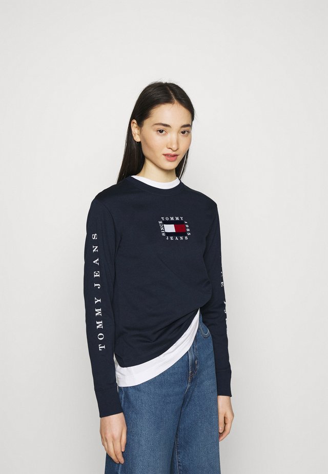 FLAG LONGSLEEVE - Pitkähihainen paita - twilight navy