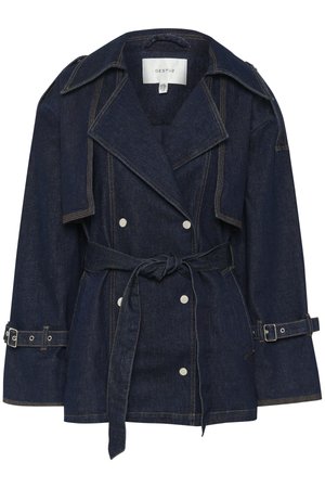 Gestuz SUMMER TRENCHCOAT - Jeansjacke - unwashed denim