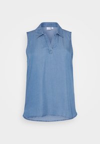 Vero Moda Curve VMCHARPER COLLAR  - Pluus - medium blue denim
