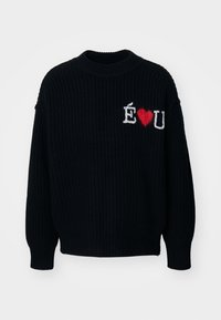 HEAVY ROUND NECK - Maglione - black
