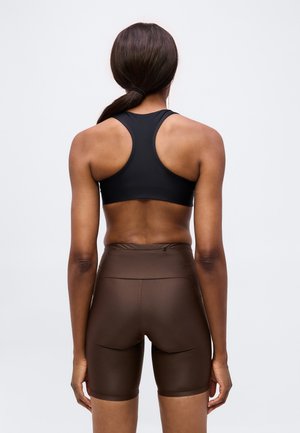 District Vision, MEDIUM SUPPORT RACER BACK BRA - Αθλητικό σουτιέν μεσαίας στήριξης - black