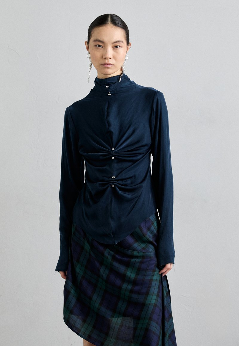 MIISTA LAPIS PIERCING - Camicetta - midnight blue