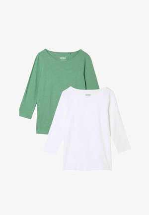FatFace, REGULAR FIT - 2 PACK 3/4 SLEEVE - Langarmshirt - jade green white