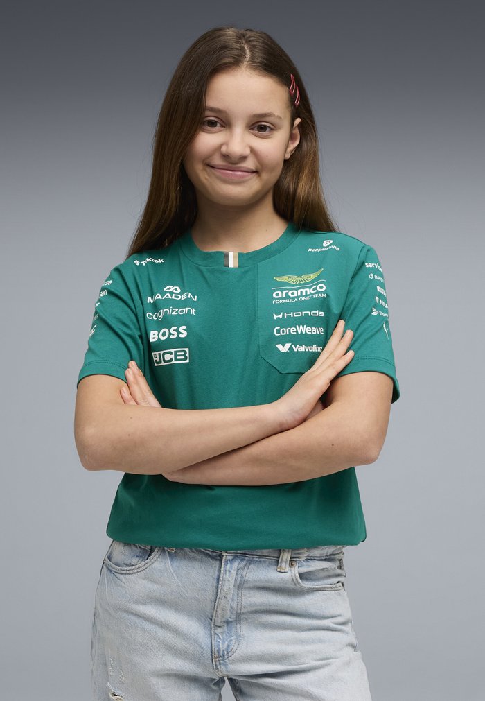 PUMA X ASTON MARTIN ARAMCO F1® TEAM REPLICA T-SHIRT UNISEX - Print T-shirt - green lux