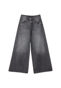 WITH STARS  - Leveälahkeiset - mottled light grey