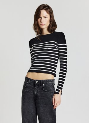 Calliope GIROCOLLO A RIGHE - Jumper - var ultrablack