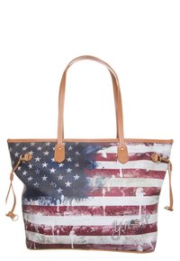 Y Not? Bolso shopping - usa print
