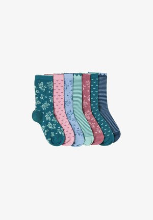 FatFace, 7 PAIRS OF SOCKS - Strømper - green floral