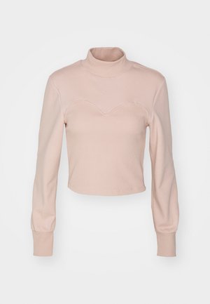 ONLY, ONLCARI HIGH NECK SHORT - Суитшърт - rose smoke