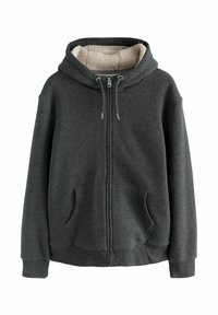 Next BORG LINED HOODIE  - Ľahká bunda - slate grey