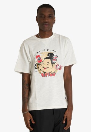 Evisu, T-SHIRT - T-shirt con stampa - beige