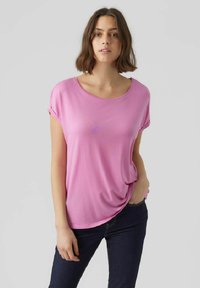 Vero Moda VMAVA PLAIN - T-shirts basic - cyclamen