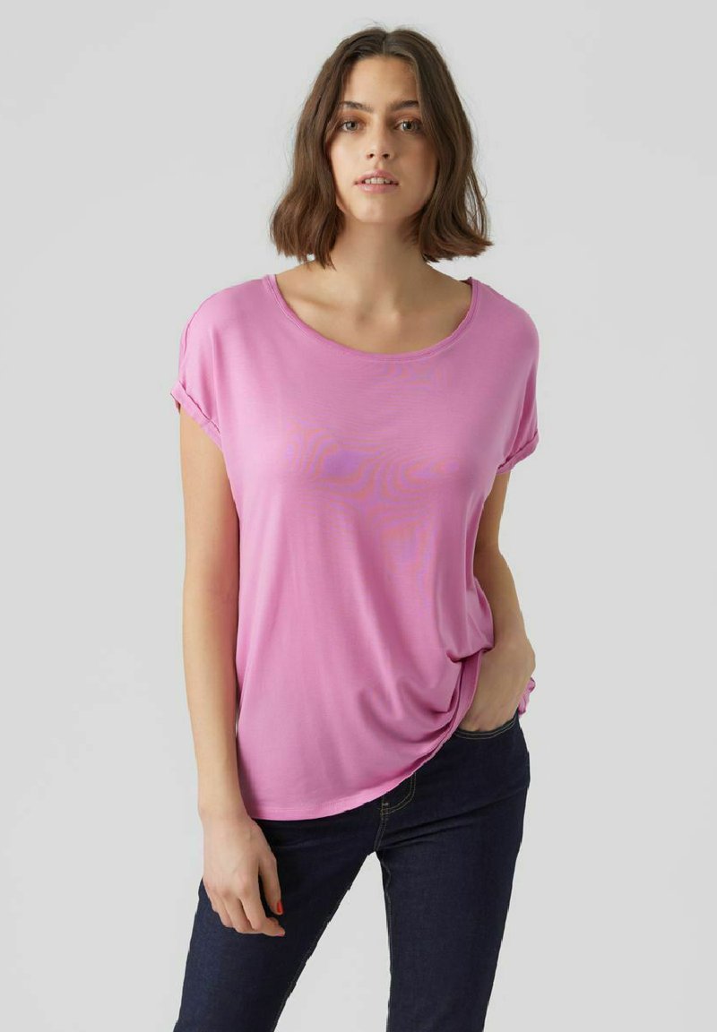 Vero Moda VMAVA PLAIN - T-paita - cyclamen