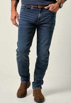 BAUCHFIT STRAIGHT  - Straight leg -farkut - dark blue denim