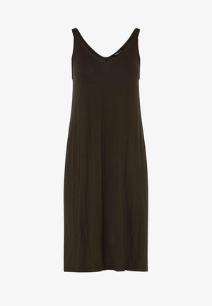 Yours Clothing, WOMEN'S MIDI DRESSES - Freizeitkleid - chocolate