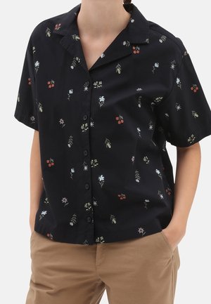 Button-down blouse - black