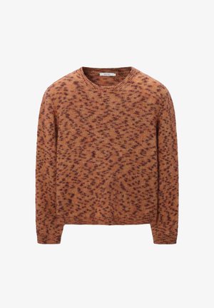 Sissy-Boy, SISSY-BOY PULLOVER MIT LEOPRINT - HELLBRAUN - Pullover - l bruin