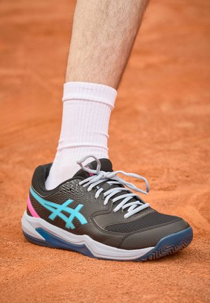 GEL DEDICATE 8 - Chaussures de padel - black/energy aqua