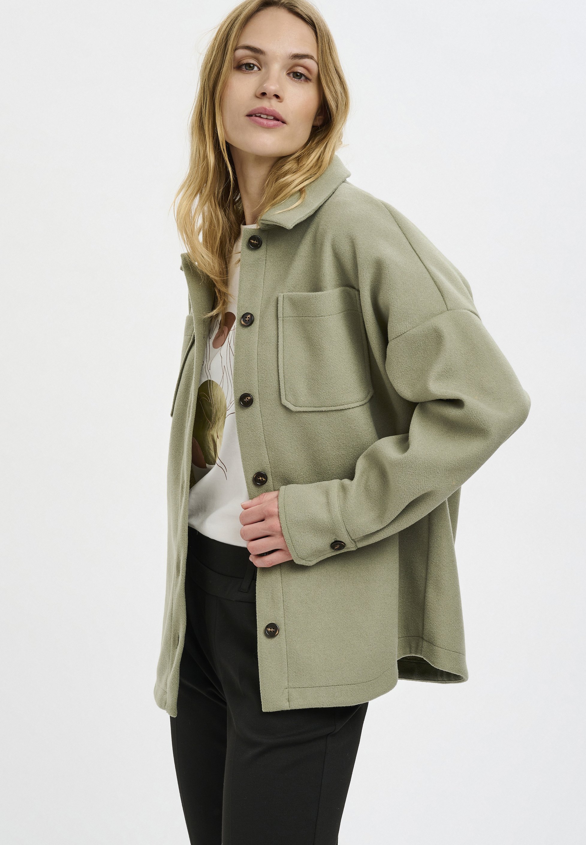 Kaffe BPHILOA - Summer jacket - hedge 