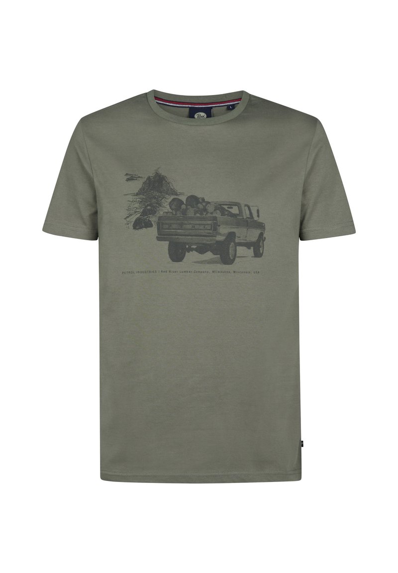 Petrol Industries T-shirt print kaki