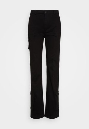 Nicki Studios, STRAIGHT POCKET PANTS - Cargobukser - black
