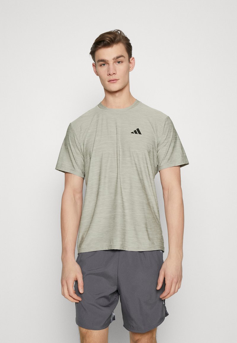 adidas Performance TRAIN ESSENTIALS Sports Tshirt solid grey/white