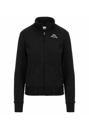 Felpa con zip - black