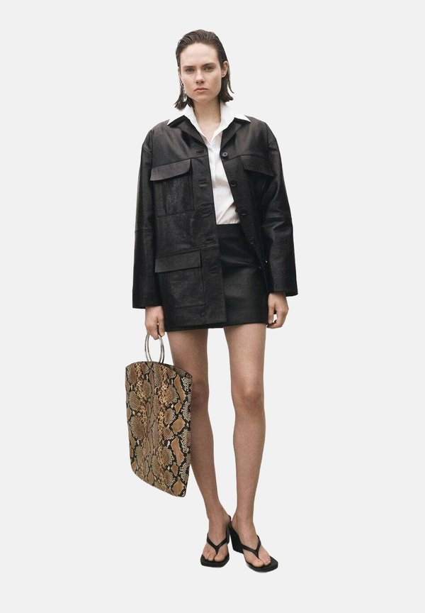 Leather skirt - schwarz3