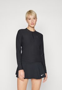Nike Performance - NIKECOURT ADVANTAGE MIDLAYER - Bluză cu mânecă lungă - black Imagine miniatură 1