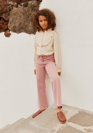 ASTA - Flared jeans - blush rhinestone