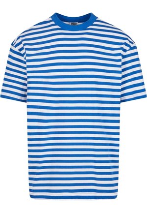 REGULAR STRIPE  - Print T-shirt - white royal