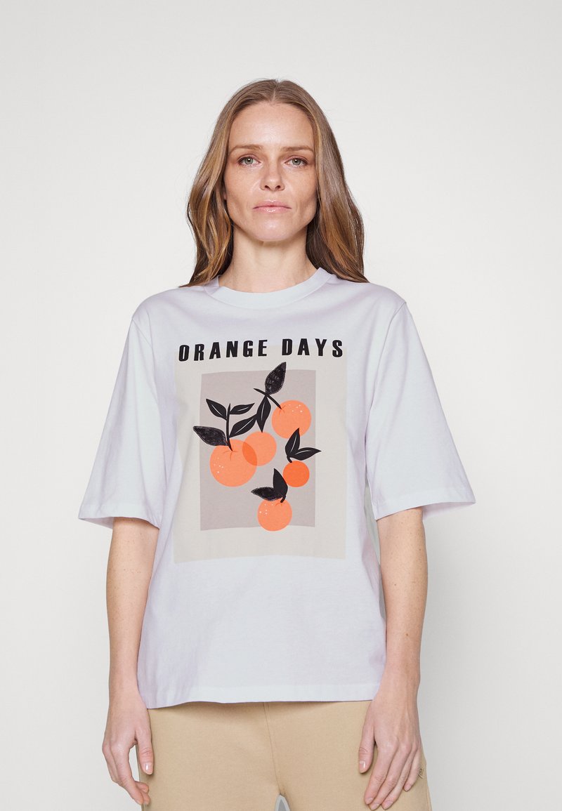 Kaffe BLOOM - T-shirts print - optical white/hvid - Zalando.dk