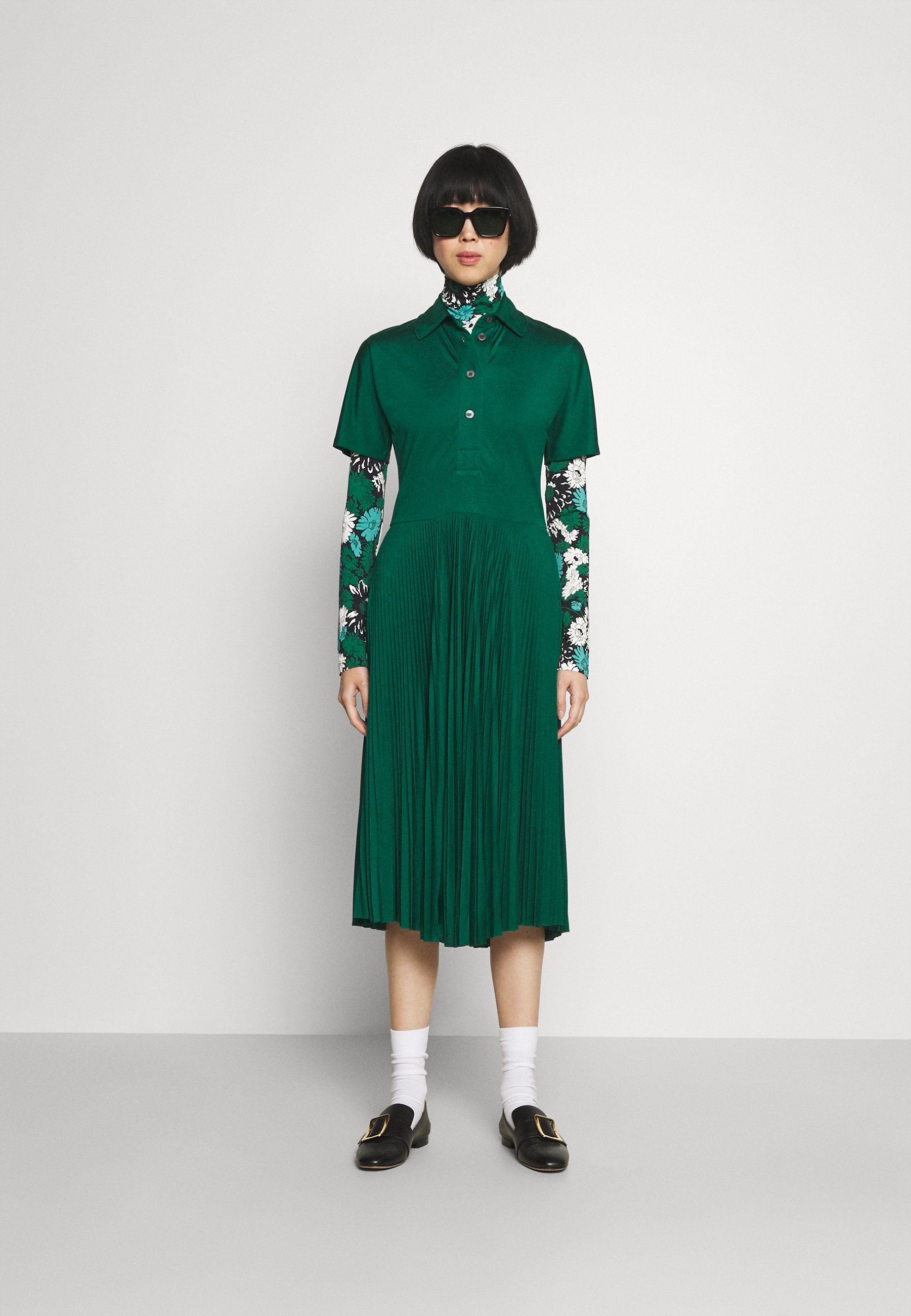 Paul Smith PLEATED DRESS - Abito a camicia - green/verde - Zalando.it