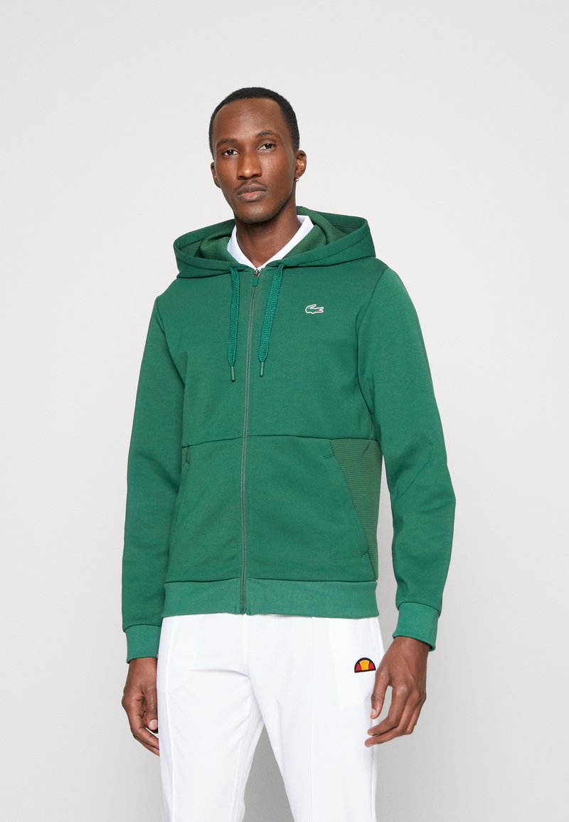 Lacoste Sport SPORTS ZIPUP HOODIE Sweater met rits vert/groen