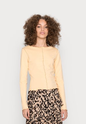 CONTRAST SEAM LONG SLEEVE  - Camisola de manga comprida - yellow