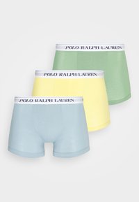 Não selecionado, yellow/light blue/green