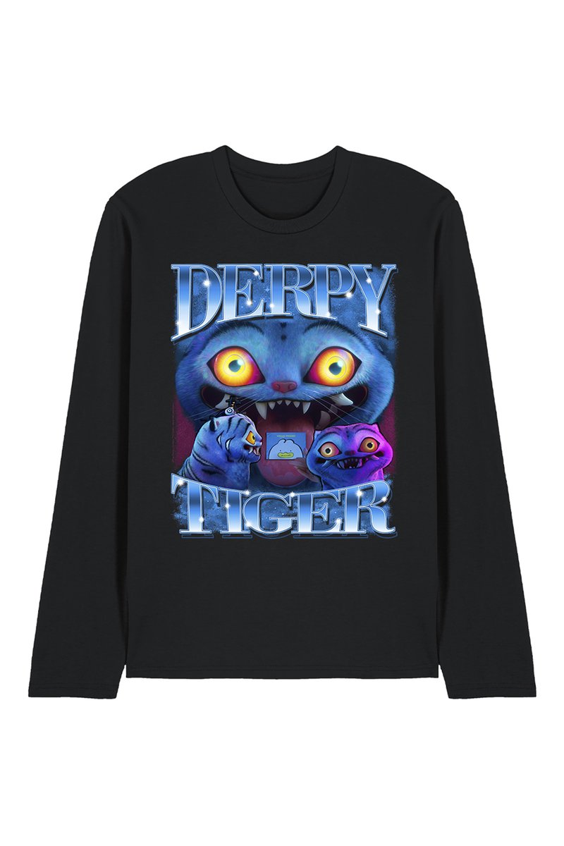 NETFLIX K-POP DEMON HUNTERS - DERPY TIGER BOOTLEG - Langarmshirt ...