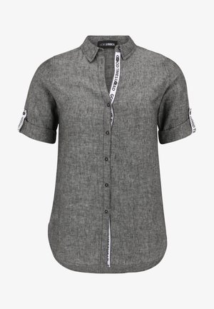 MIT KNOPFLEISTE - Button-down blouse - anthrazit