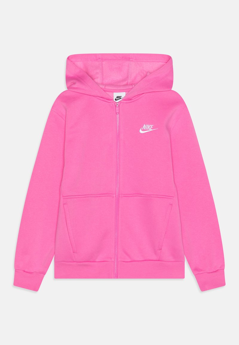 Nike Sportswear CLUB Zipup sweatshirt playful pink/white/pink
