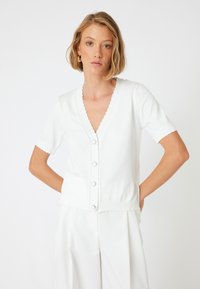 Koton SHORT SLEEVE - Cardigan - white