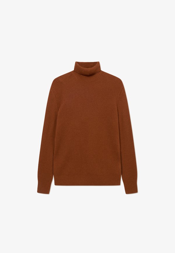 EDDIE ROLLNECK - Jumper - cognac2