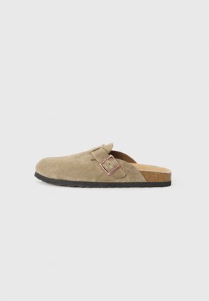 LEATHER UNISEX - Tøfler - khaki