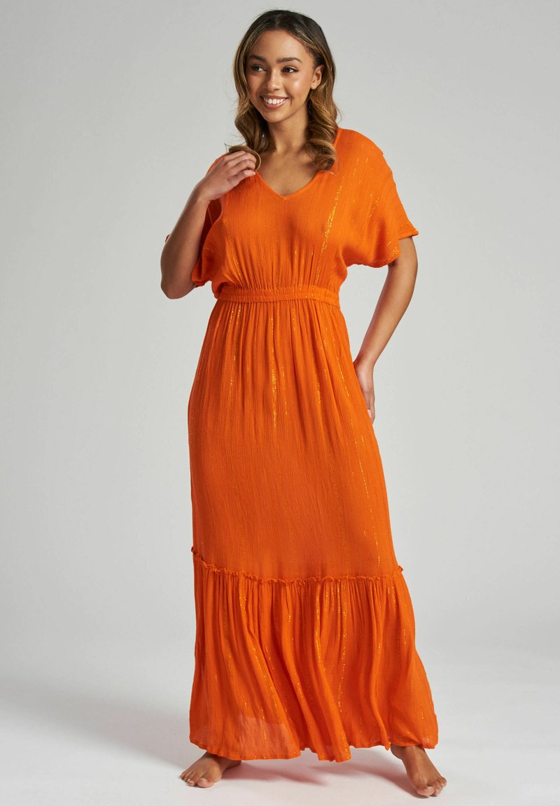 South Beach COVER UP/ CRINKLE METALLI Jurk orange/oranje Zalando.nl