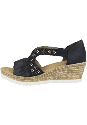 Rieker Wedge sandals - night blue-pacific