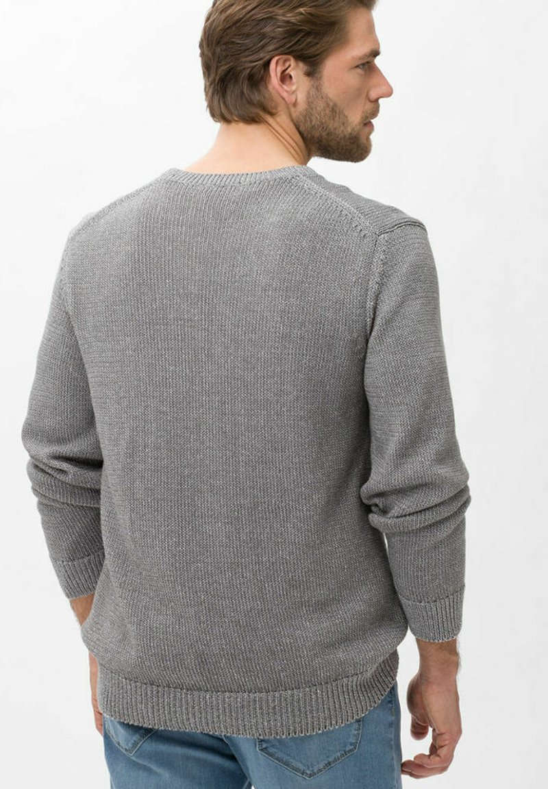 Herren Strickjacken | BRAX STYLE RICK Strickpullover silver/silberfarben - WA90489 Herren Strickjacken | BRAX STYLE RICK Strickpullover silver/silberfarben - WA90489