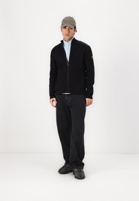 Belstaff VERGE ZIP  - Adīta jaka - black